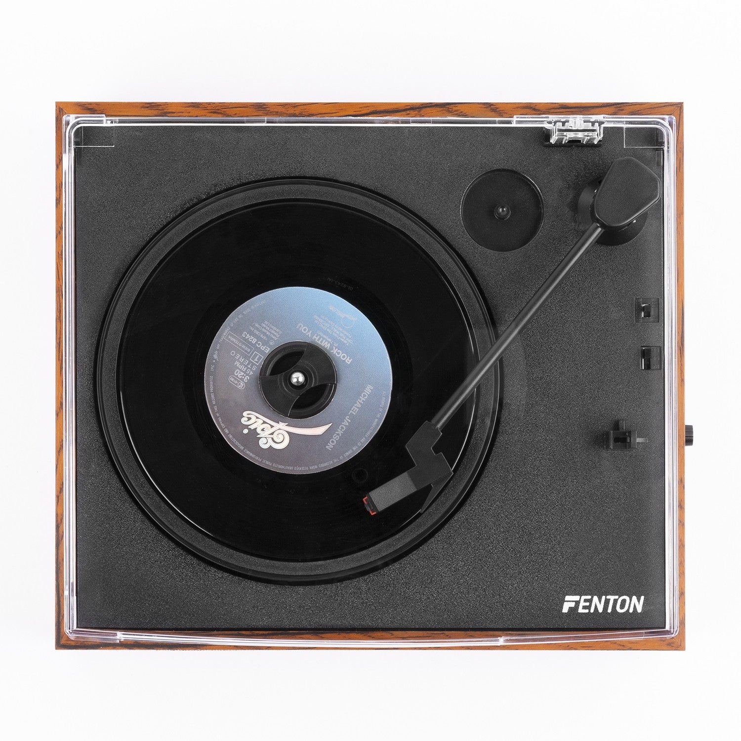 Fenton RP170L - Giradiscos con caja de almacenaje de vinilos Madera - Tempo Shop
