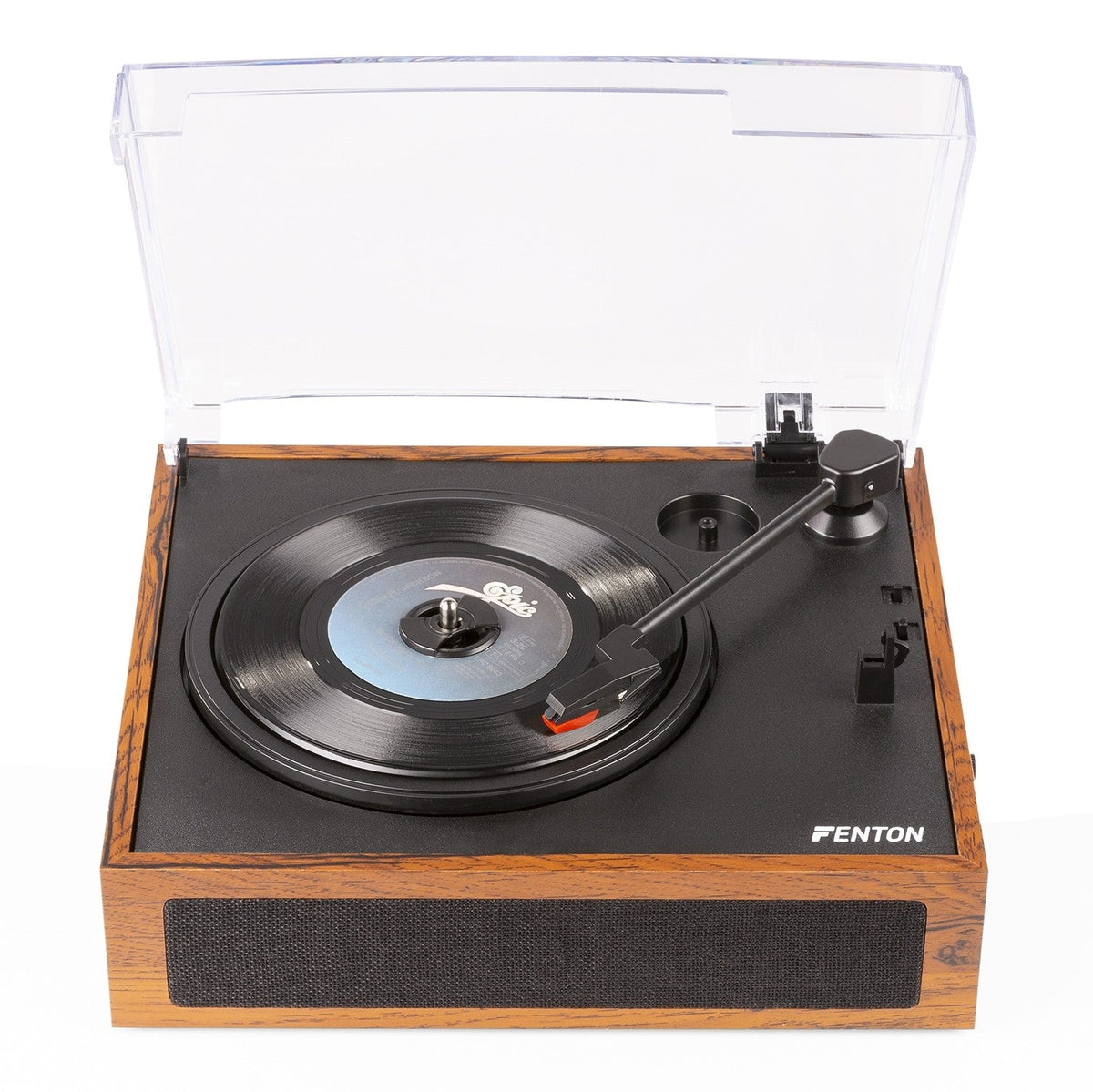 Fenton RP170L - Giradiscos con caja de almacenaje de vinilos Madera - Tempo Shop