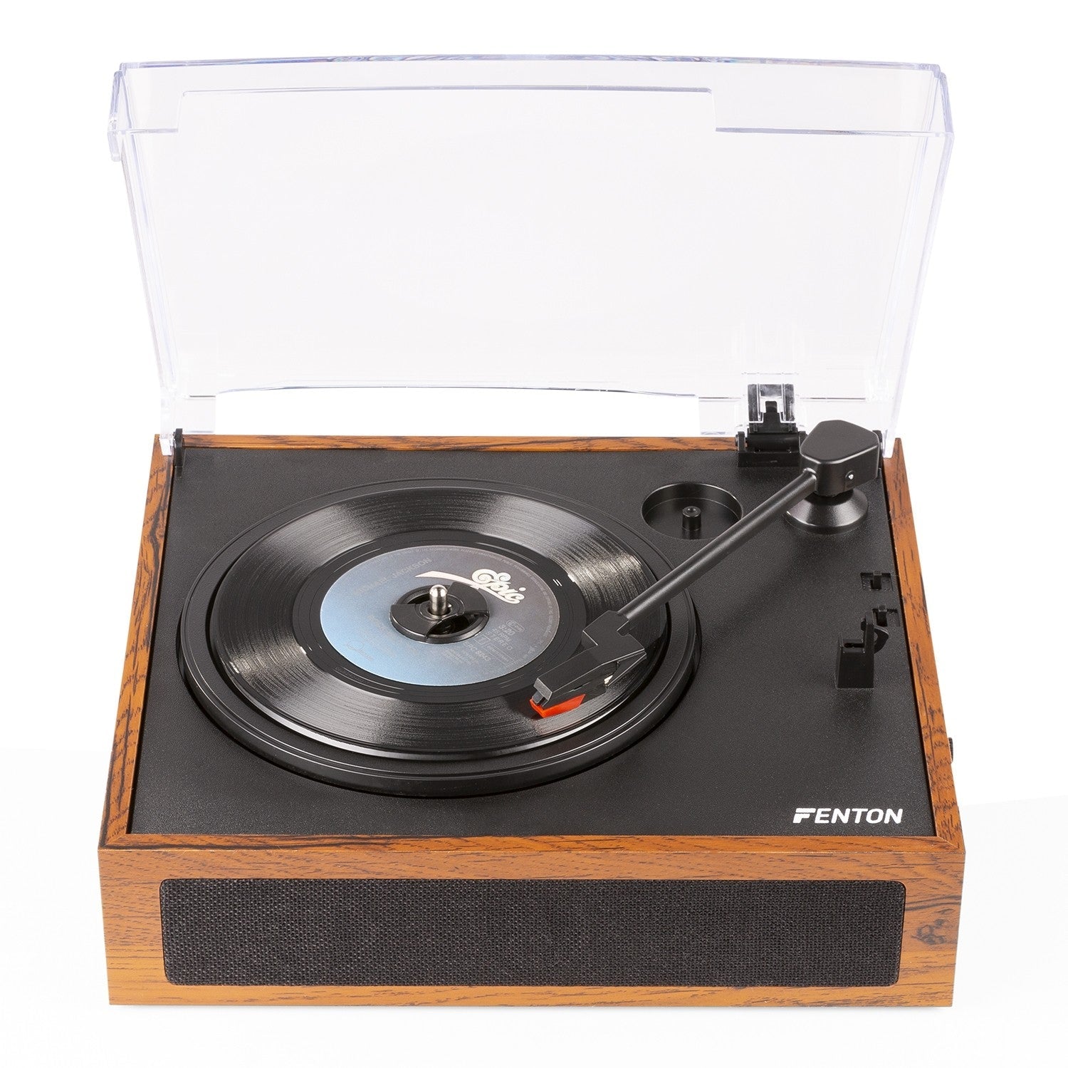 Fenton RP170L - Giradiscos con caja de almacenaje de vinilos Madera - Tempo Shop