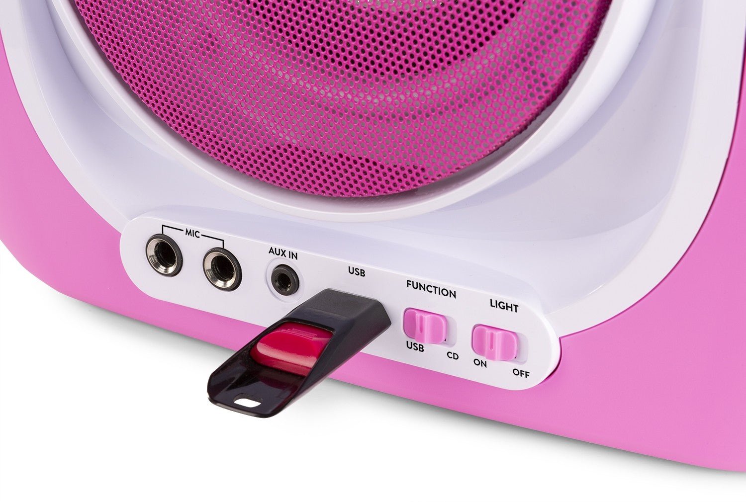 Fenton SBS30P - Sistema Karaoke con CD y 2 micros Rosa - Tempo Shop