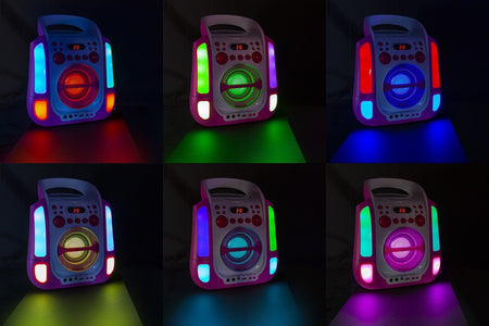 Fenton SBS30P - Sistema Karaoke con CD y 2 micros Rosa - Tempo Shop