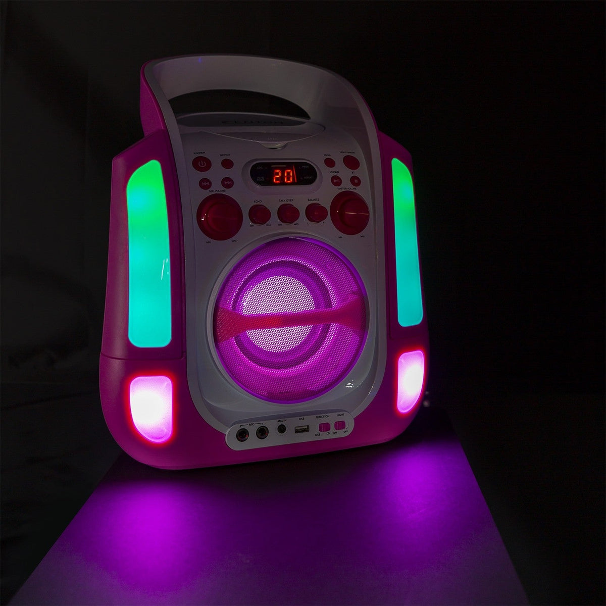 Fenton SBS30P - Sistema Karaoke con CD y 2 micros Rosa - Tempo Shop