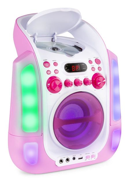 Fenton SBS30P - Sistema Karaoke con CD y 2 micros Rosa - Tempo Shop