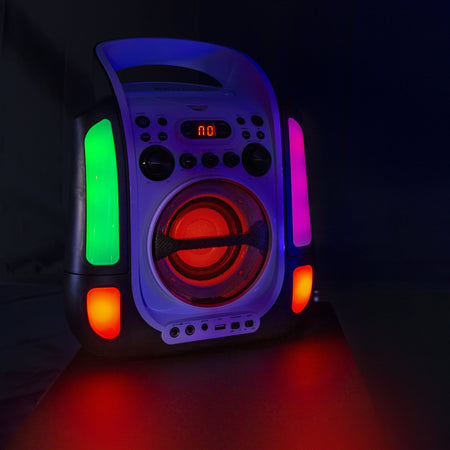 Fenton SBS30W - Sistema Karaoke con CD y 2 micros Blanco - Tempo Shop