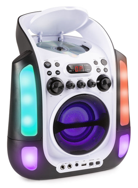 Fenton SBS30W - Sistema Karaoke con CD y 2 micros Blanco - Tempo Shop