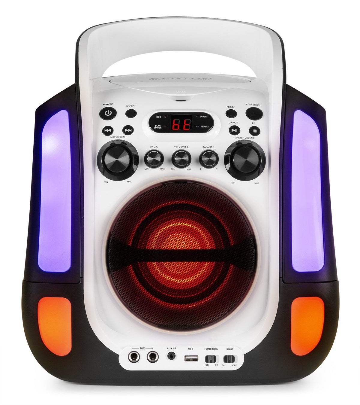 Fenton SBS30W - Sistema Karaoke con CD y 2 micros Blanco - Tempo Shop