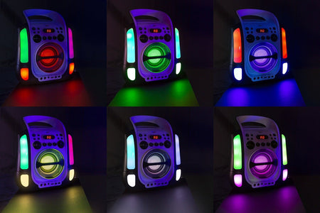 Fenton SBS30W - Sistema Karaoke con CD y 2 micros Blanco - Tempo Shop