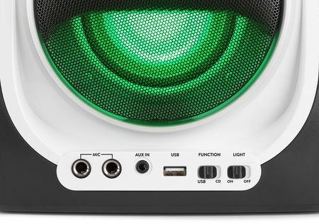 Fenton SBS30W - Sistema Karaoke con CD y 2 micros Blanco - Tempo Shop