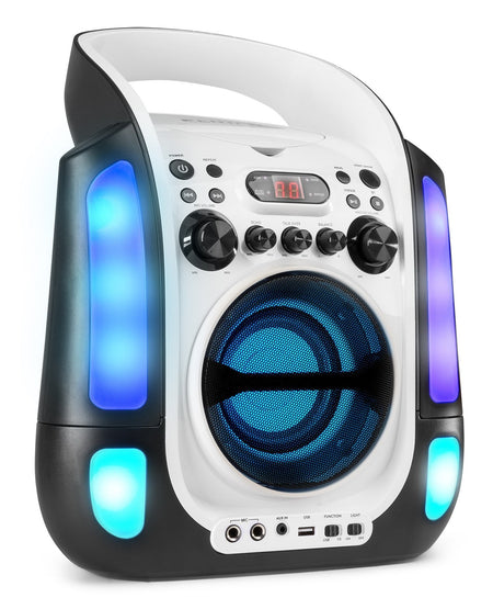 Fenton SBS30W - Sistema Karaoke con CD y 2 micros Blanco - Tempo Shop