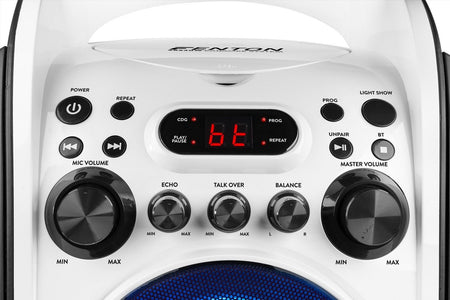 Fenton SBS30W - Sistema Karaoke con CD y 2 micros Blanco - Tempo Shop