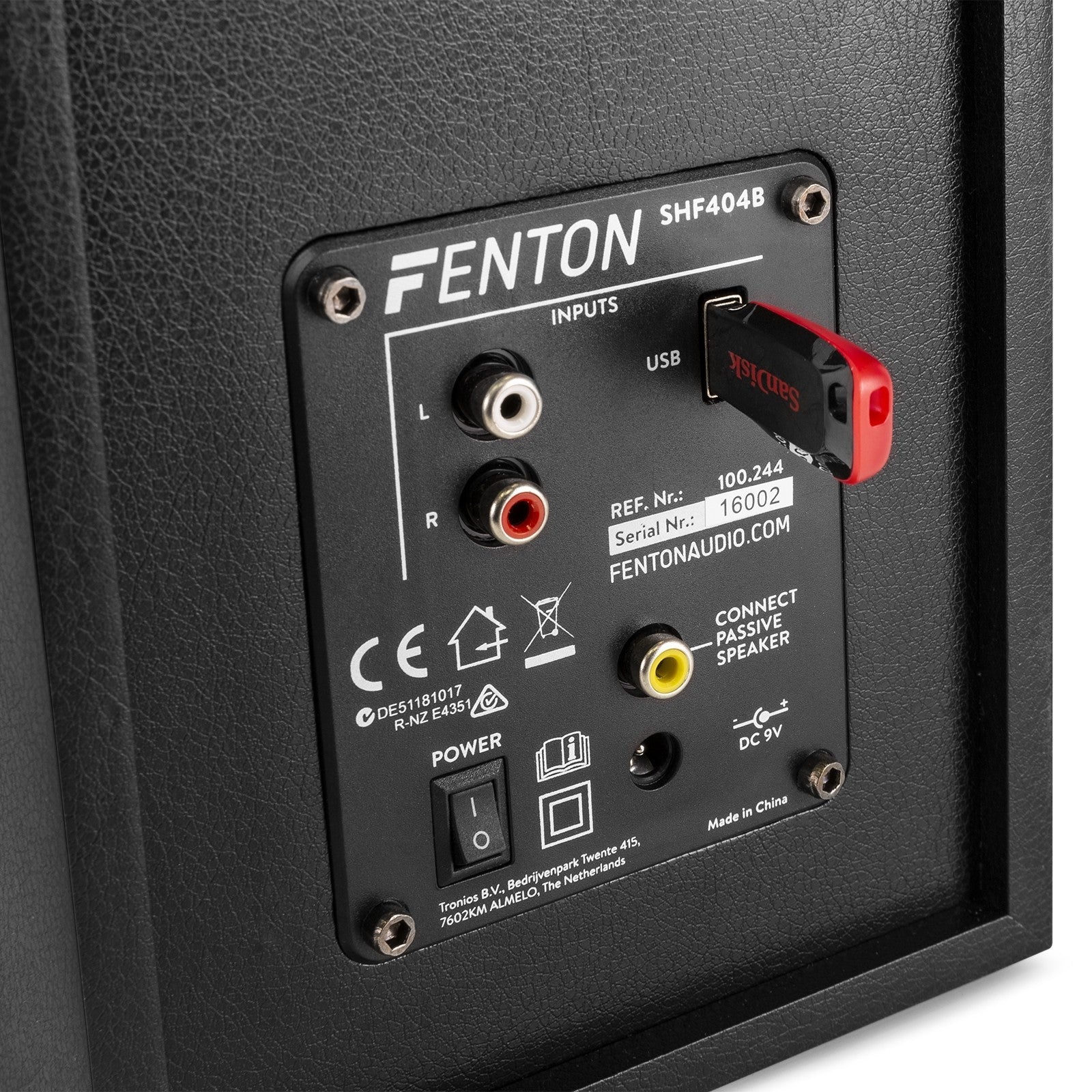 Fenton SHF404B - Altavoces de estantería activos BT 4” MP3 - Tempo Shop