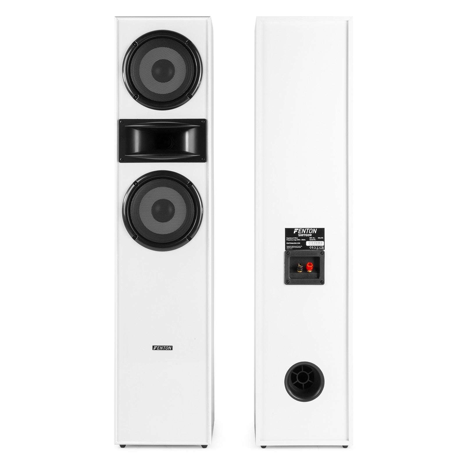 Fenton SHF700W - Bafle de torre Set 2x 6.5” Blanco - Tempo Shop