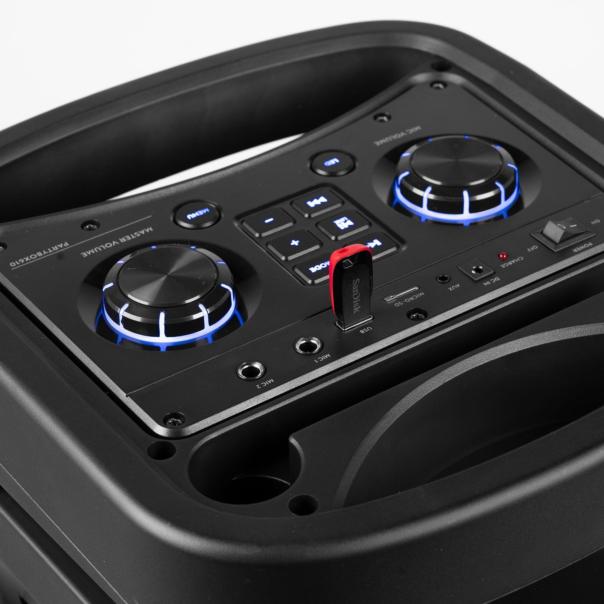 Fenton Track610 - Altavoz para fiestas con espectáculo de luces LED - Tempo Shop