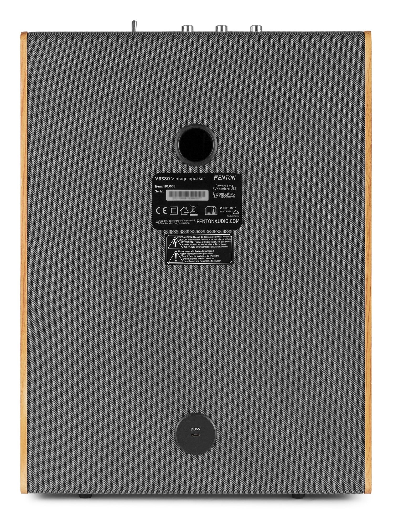 Fenton VBS80 - Altavoz de madera Vintage 8" - Tempo Shop
