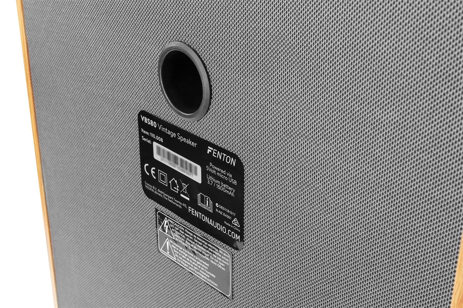 Fenton VBS80 - Altavoz de madera Vintage 8" - Tempo Shop