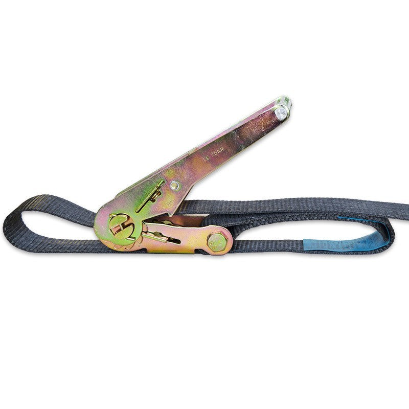 FactorRACK Correa tensora con carraca 50 mm x 2 m - Cincha negra profesional