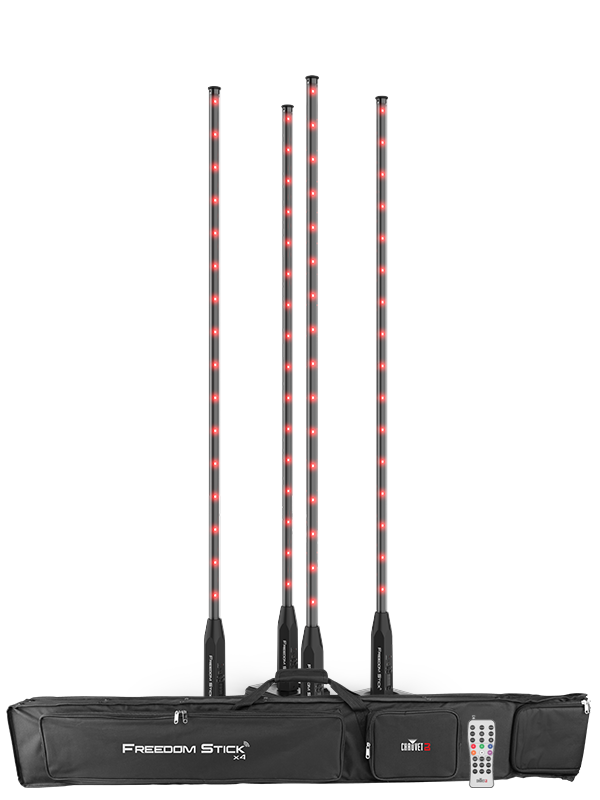CHAUVET DJ Freedom Stick X4 - Kit de 4 barras LED inalámbricas