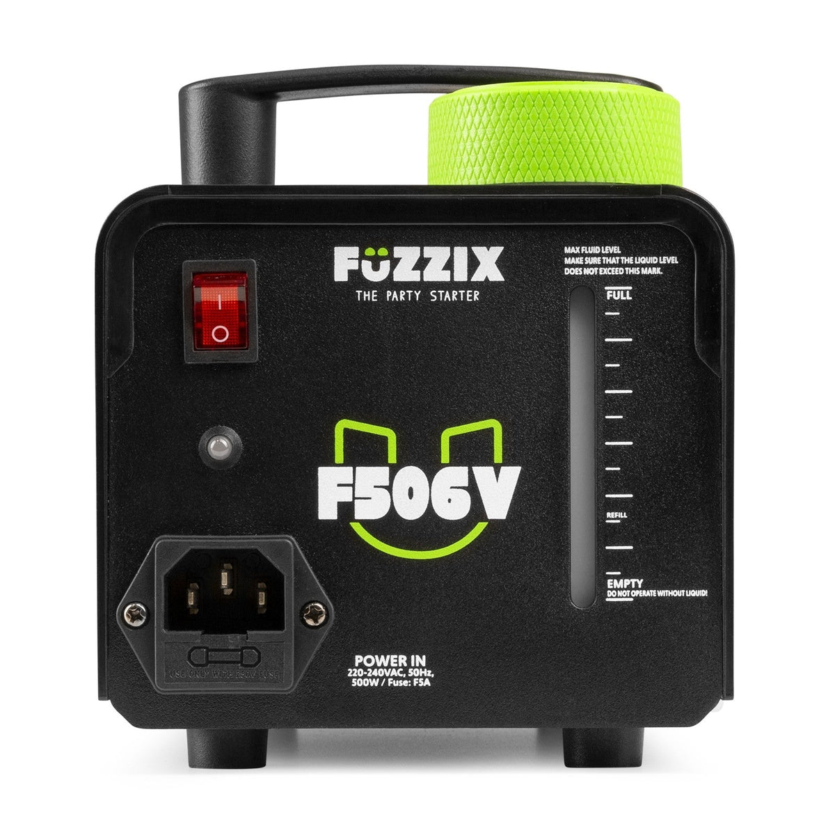 Fuzzix F506V - Máquina de humo vertical 6 LEDs RGB - Tempo Shop
