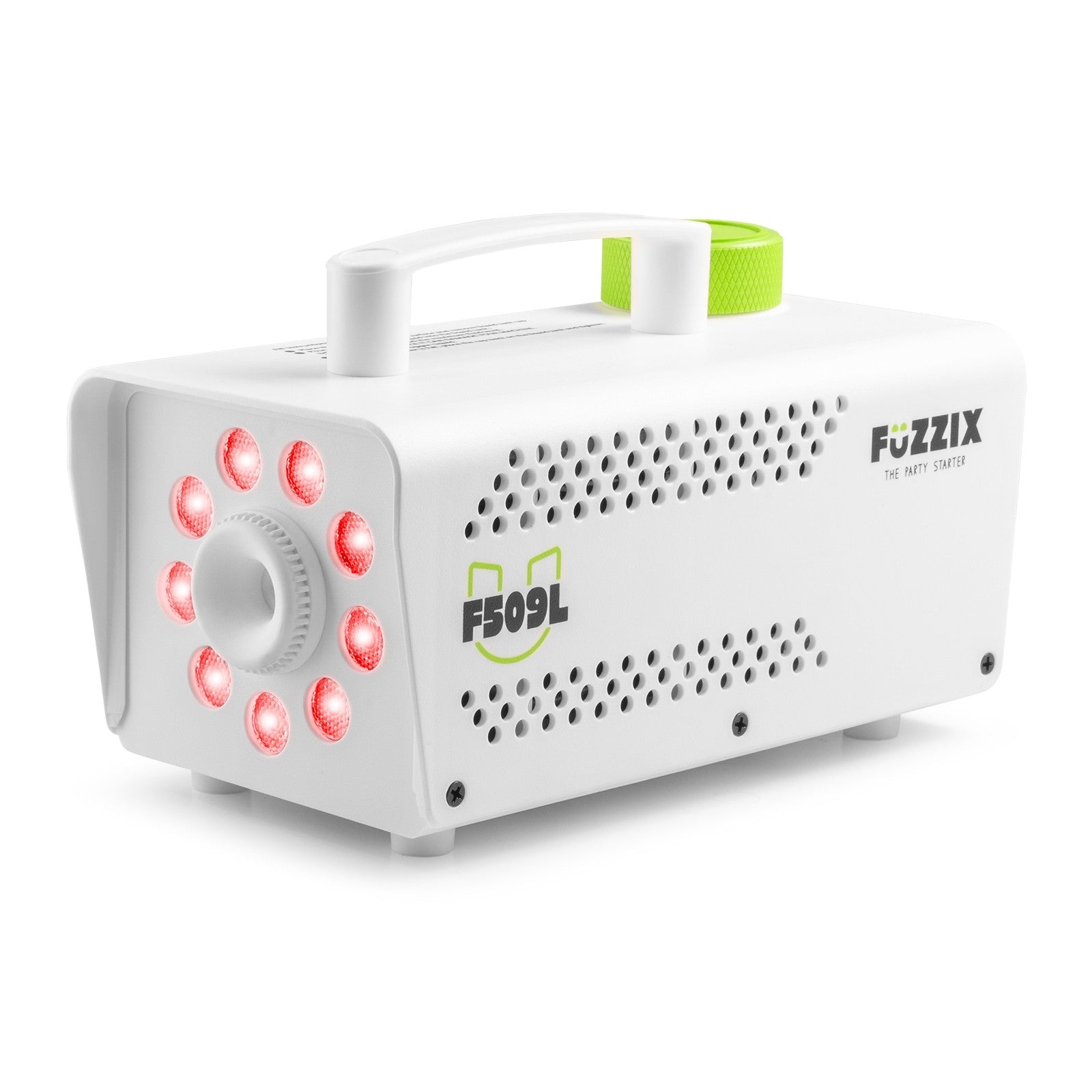 Fuzzix F509LW - Máquina de humo Party 9 LEDs RGB Edición blanca - Tempo Shop