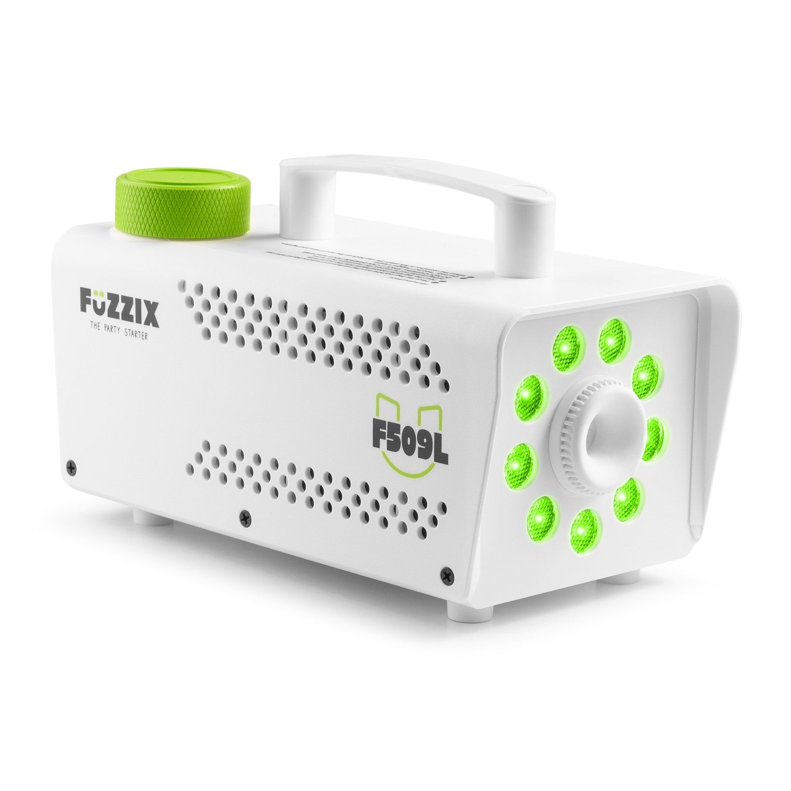 Fuzzix F509LW - Máquina de humo Party 9 LEDs RGB Edición blanca - Tempo Shop
