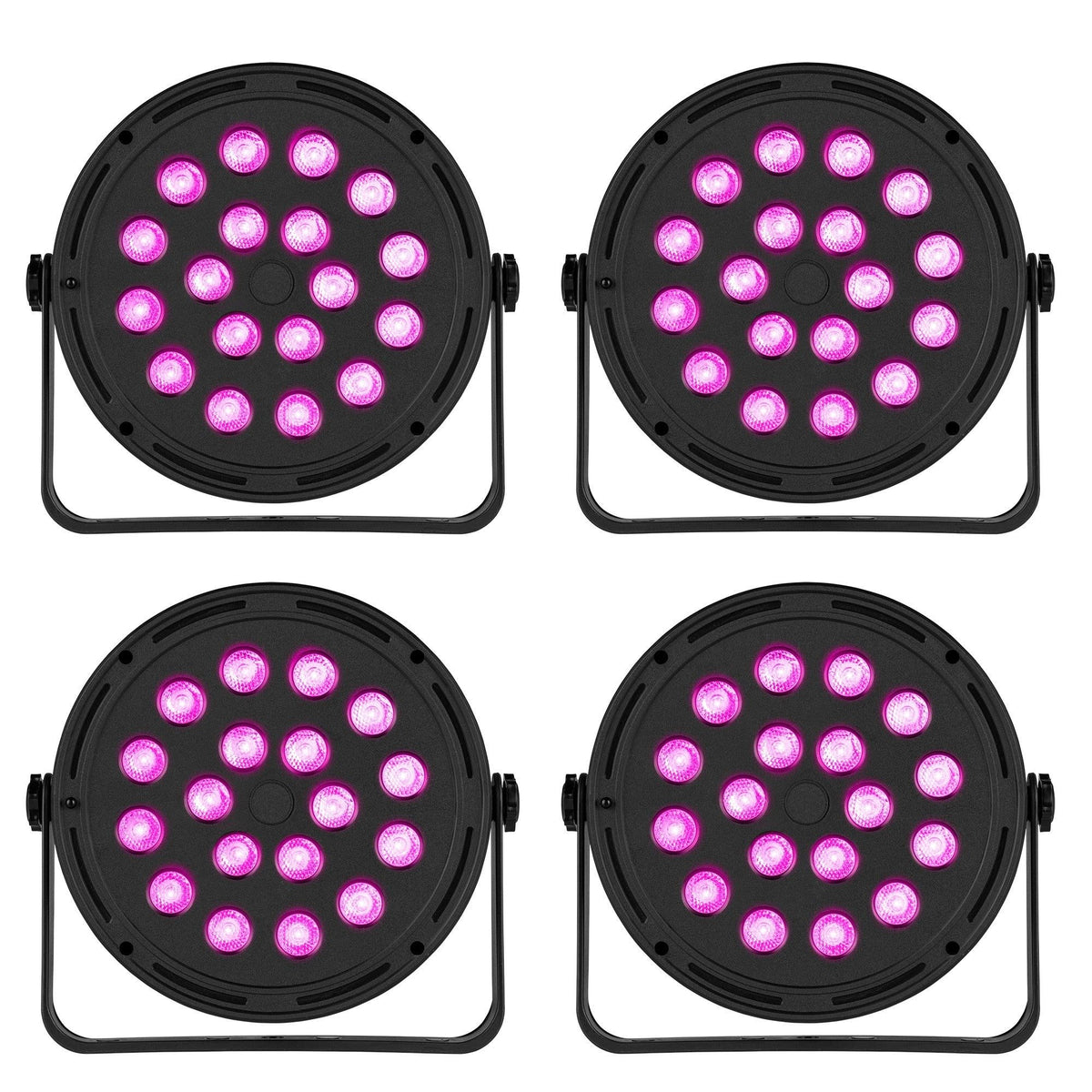 Fuzzix Comet M16 Party Set - Conjunto de 4 Focos Par LED RGB - Tempo Shop