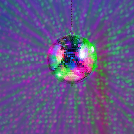 Fuzzix MB30M - Bola de disco con motor, 30cm - Tempo Shop