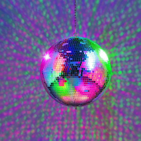 Fuzzix MB40 - Bola de disco, cristal plano, 40cm - Tempo Shop