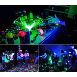 Fuzzix PLP14 - Foco Par Party con batería 6x 1W UV - Tempo Shop