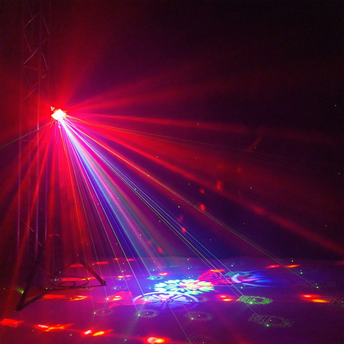 Fuzzix Stellar1 - Sistema de Iluminación Multi DJ 5 en 1 con Efectos LED y Patrones - Tempo Shop