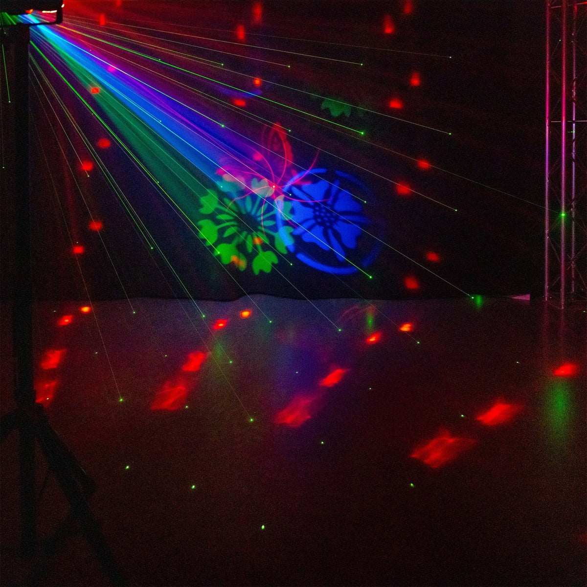 Fuzzix Stellar1 - Sistema de Iluminación Multi DJ 5 en 1 con Efectos LED y Patrones - Tempo Shop