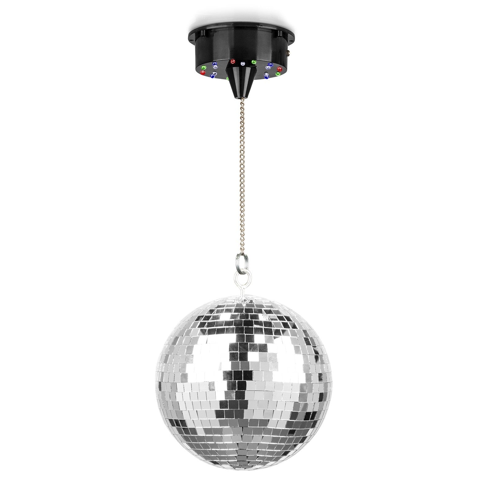 Fuzzix MB20ML - Bola de disco con motor 18 LEDs, 20 cm - Tempo Shop