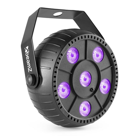 Fuzzix PLP14 - Foco Par Party con batería 6x 1W UV - Tempo Shop