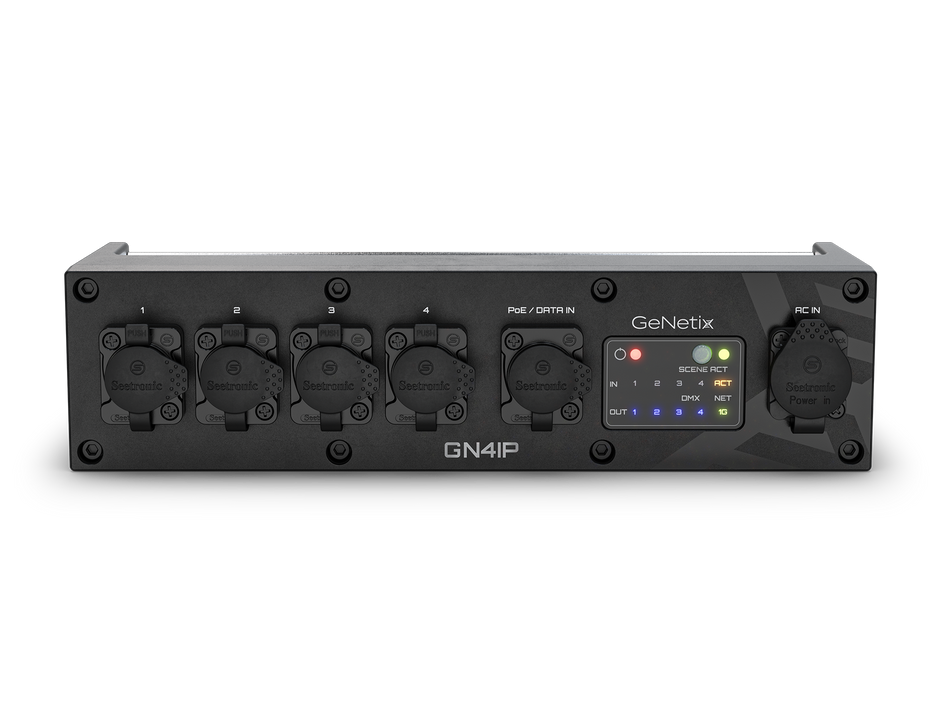 ChamSys GeNetix GN4IP - Nodo Ethernet-DMX de 4 puertos