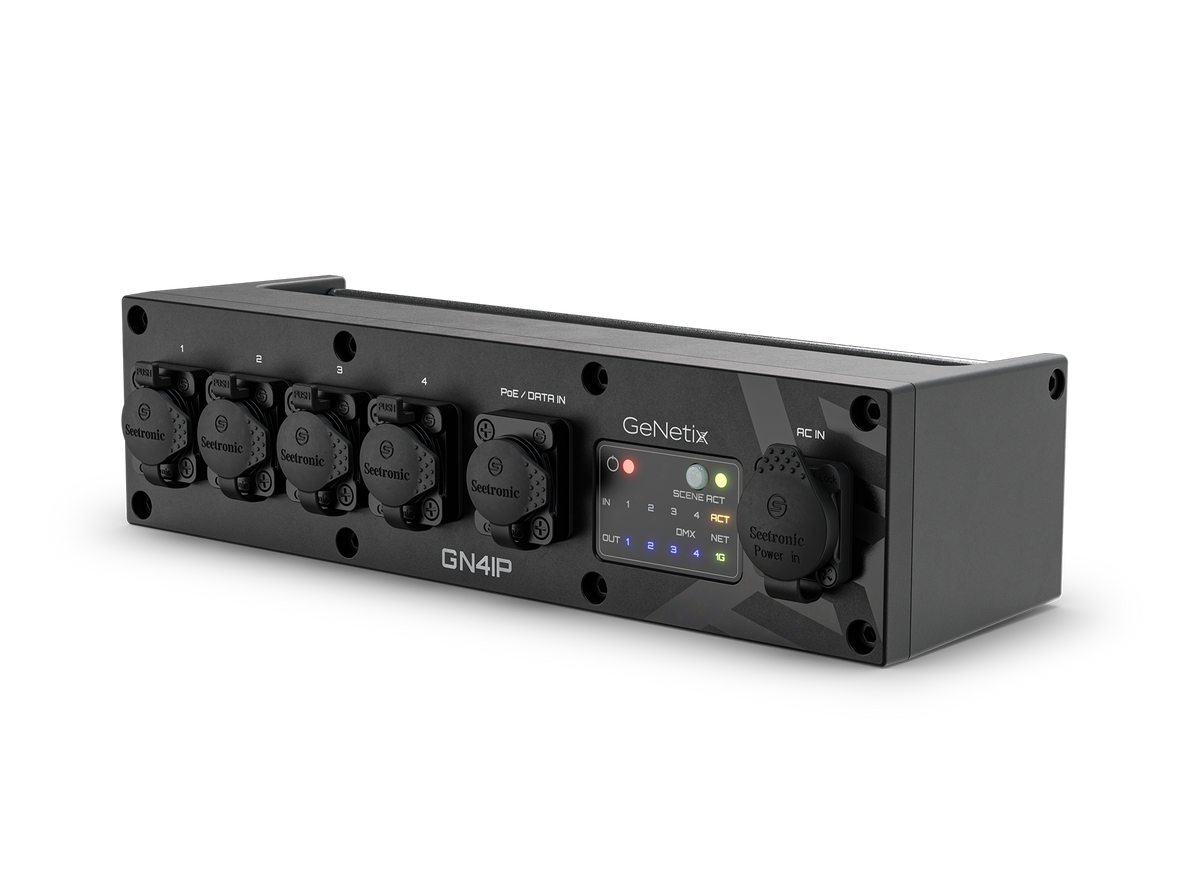 ChamSys GeNetix GN4IP - Nodo Ethernet-DMX de 4 puertos