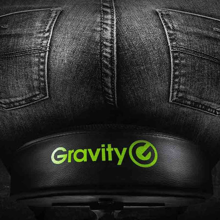 Gravity GFDSEAT1 - Taburete Redondo Plegable de Altura Ajustable - Tempo Shop