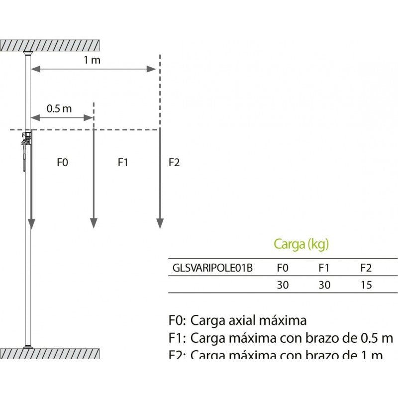 Gravity LS VARI-POLE 01 B - Barra de extensión Vari-Pole barracuda - Tempo Shop