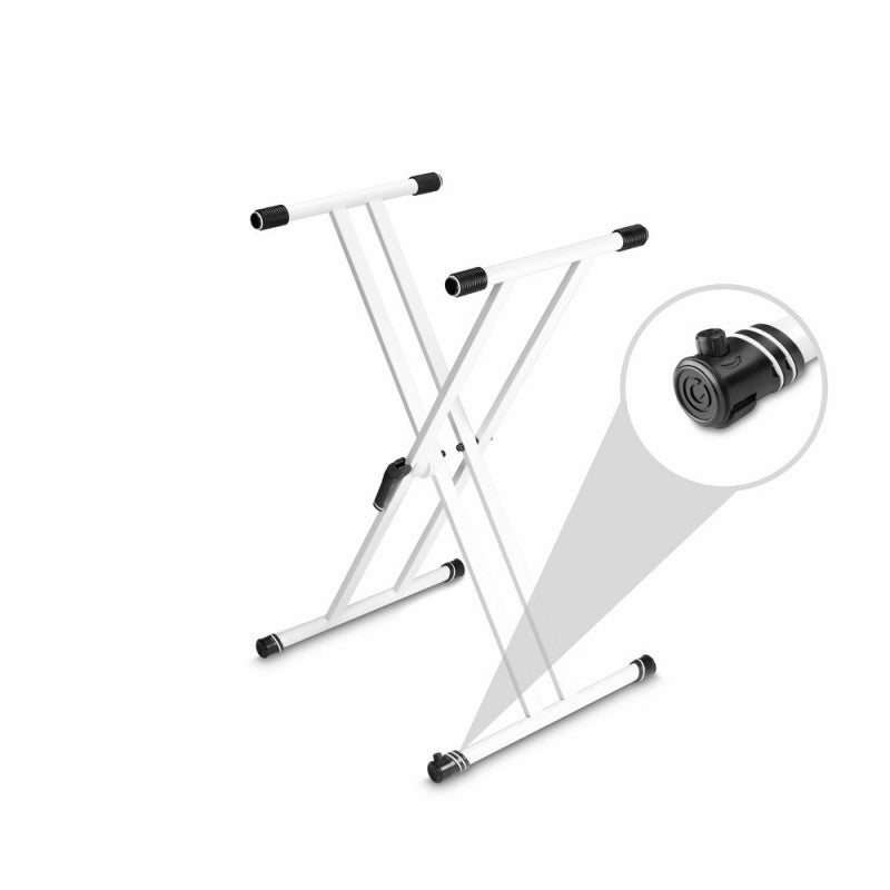 Gravity GKSX2W - Soporte de Teclado Tijera Doble Blanco