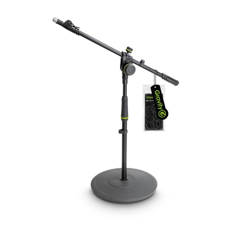 Gravity MS 2222 B - Pie de micrófono corto con base redonda