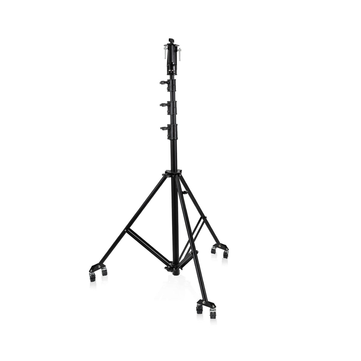 GUIL FC-06/R - Torre de iluminación manual reforzada. Altura máx: 4,18 m. 1 Pata regulable. Incluye ruedas - Tempo Shop