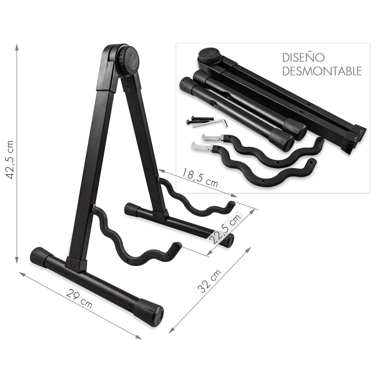 GUIL GT-25 - Soporte multipropósito para casi todo tipo de instrumentos de cuerda - Tempo Shop