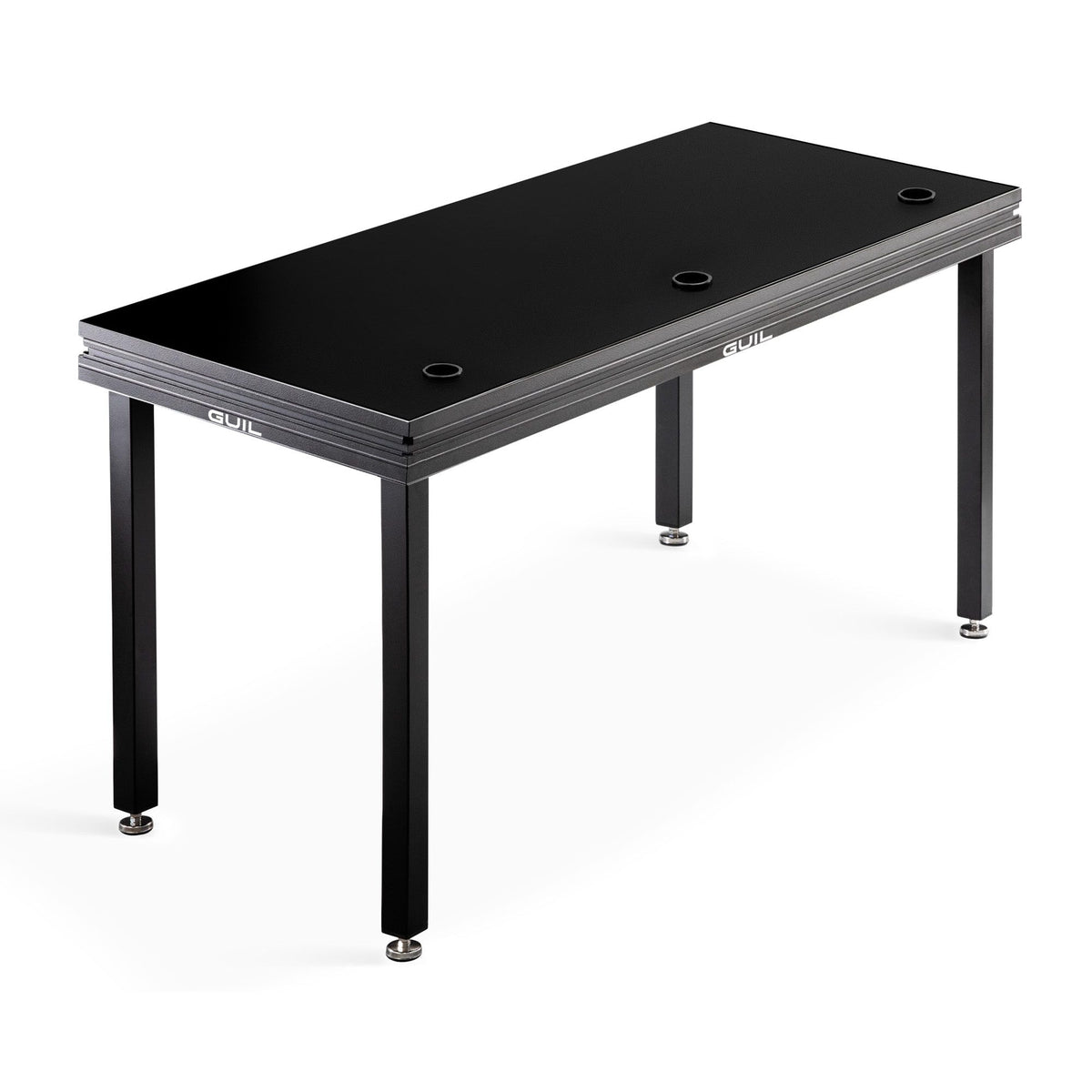 GUIL MDJ-1/N - Mesa para DJ / Mesa de ingeniero de sonido de aluminio de 150 x 65 cm. Color negro (PATAS NO INCLUIDAS) - Temp