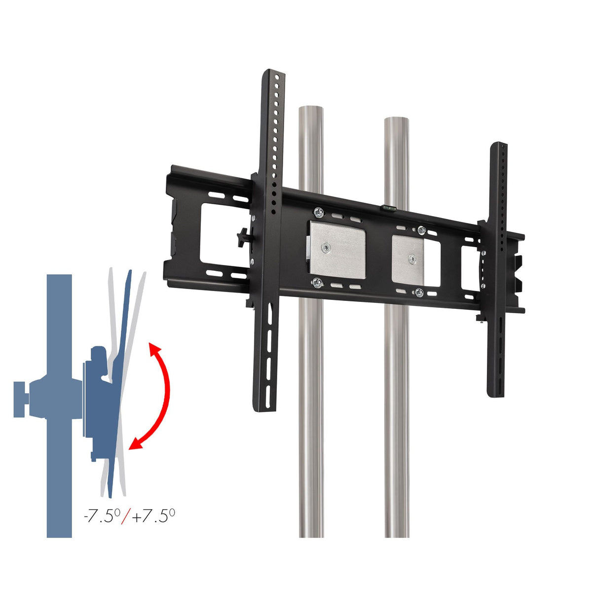 GUIL PTR-100 - Soporte móvil para pantallas de hasta 100″. Bandeja incluida - Tempo Shop
