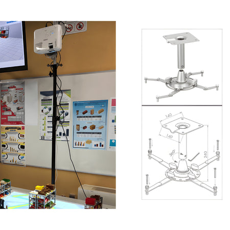 GUIL PTR-20 - Adaptador con soporte para video proyector - Tempo Shop