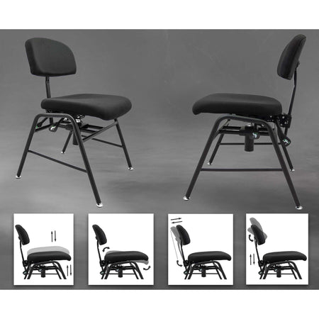 GUIL SLL-100 - Silla para orquesta regulable en altura, respaldo y asiento - Tempo Shop