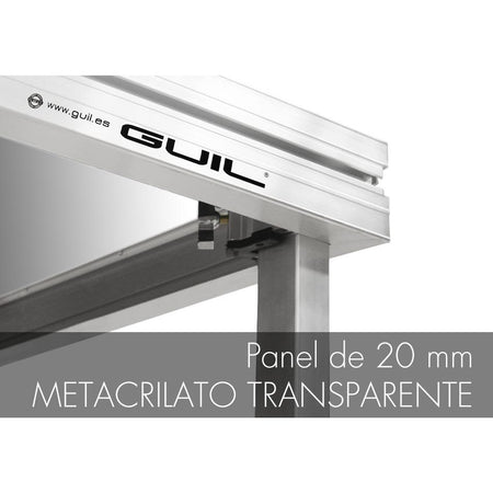 GUIL TM440-M - Tarima con panel de metacrilato transparente (20 mm) (PATAS NO INCLUIDAS) (Copia) - Tempo Shop