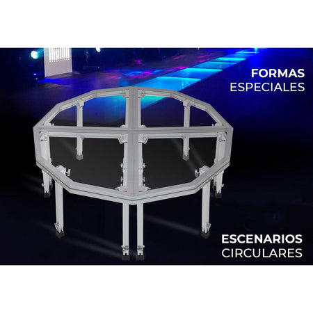 GUIL TM440-M - Tarima con panel de metacrilato transparente (20 mm) (PATAS NO INCLUIDAS) (Copia) - Tempo Shop