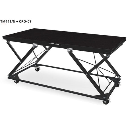 GUIL TM441/N - Tarima de aluminio y acero tipo tijera. Color: Negro. 5 posiciones. Tablero de abedul (21mm) - Tempo Shop
