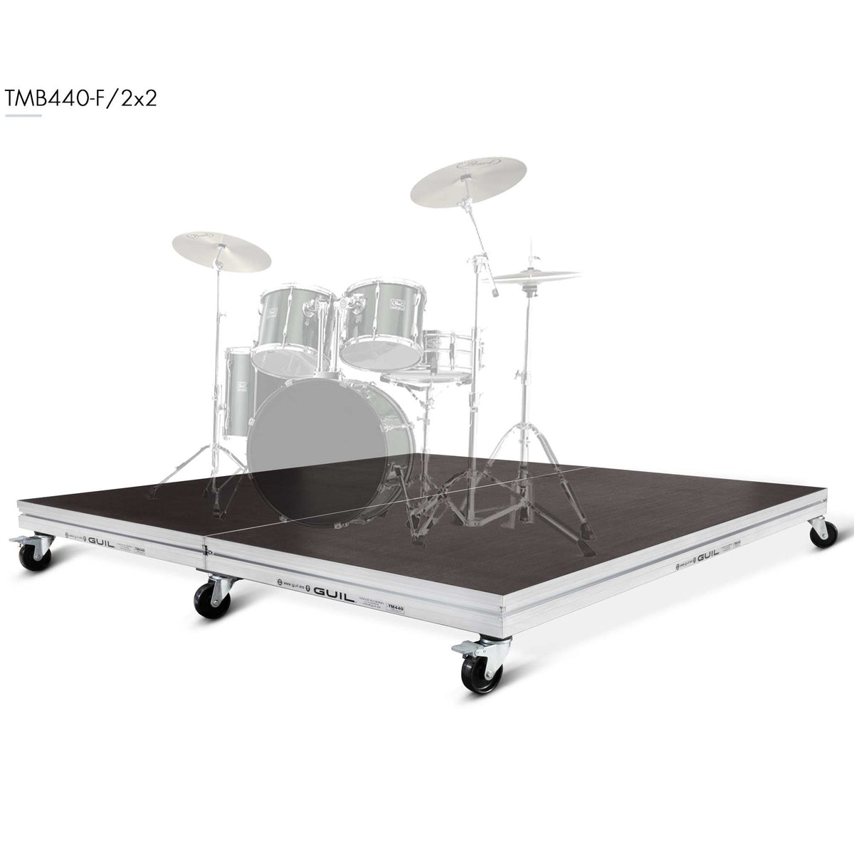 GUIL TMB440-F - Tarimas modulares con ruedas para batería. Altura de tarima al suelo 24 cm. Incluye todos los componentes - T