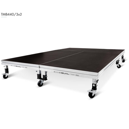 GUIL TMB440 - Tarimas modulares para batería con patas telescópicas y ruedas. Altura regulable entre 40 y 45 cm de tarima al