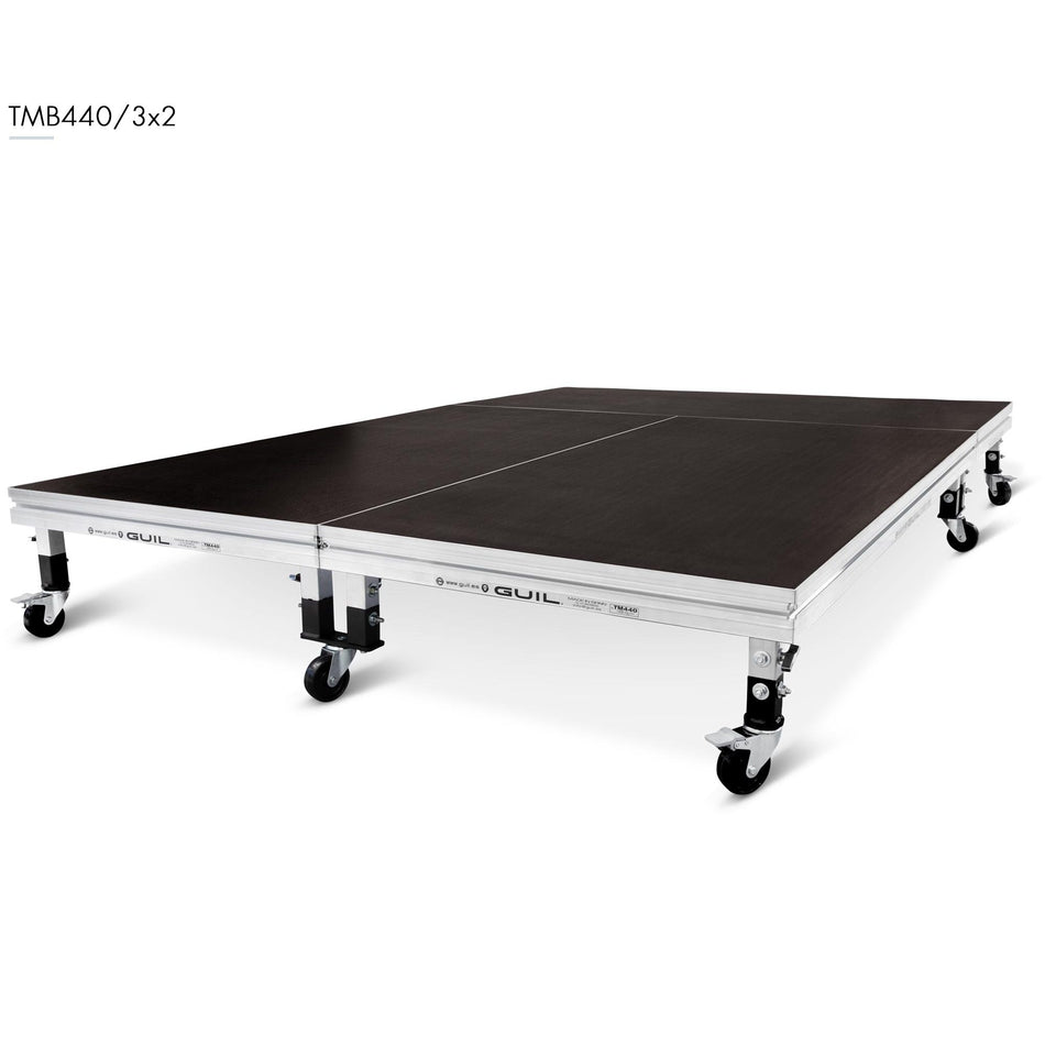 GUIL TMB440 - Tarimas modulares para batería con patas telescópicas y ruedas. Altura regulable entre 40 y 45 cm de tarima al